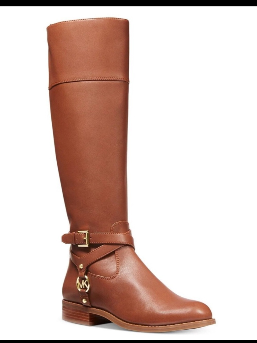 BEAUTIFUL CONDITION!! MICHAEL MICHAEL KORS PRESTON LEATHER RIDING BOOTS SIZE 8.5